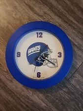 Usado, 1991 New York Giants azul reloj de pared analógico vintage logotipo retroceso hombre cueva  segunda mano  Embacar hacia Argentina