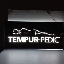 TEMPURPEDIC  Indoor Electric Retail Sign Display Backlit Lightbox- 30x14x1 for sale  Shipping to South Africa