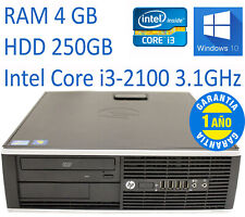 PC HP 8200 SFF Core i3-2100 RAM 4GB HDD 250GB W10 segunda mano  Villanueva de Gállego