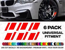 Universal 6 Pack Rim Wheel Race Stripe Tire Decals Stickers JDM Pick your Color for sale  Shipping to South Africa