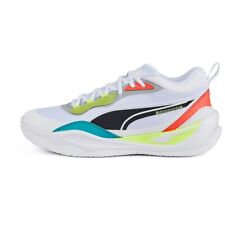 Tênis de basquete masculino Puma Playmaker Pro branco preto verde amarelo 377572 comprar usado  Enviando para Brazil