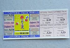 Lotteria italia 1958 usato  Camerino