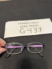 Bevel Eyeglasses 8649 Nancy Purple Cat Eye Metal Japan 49-16  G437 for sale  Shipping to South Africa