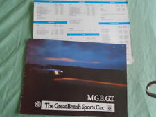 Mgb range brochure for sale  KINGS LANGLEY