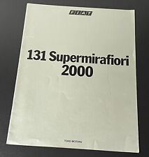 Używany, FIAT 131 SUPERMIRAFIORI 2000 1982 JAPANESE BROCHURE JAPANISCH PROSPEKT FOLDER na sprzedaż  PL
