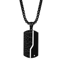 Pingente masculino militar exército preto etiqueta cachorro aço inoxidável colar corrente presente comprar usado  Enviando para Brazil