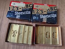 Brass interlocking stencils for sale  TONBRIDGE