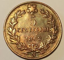 Errore centesimi 1862 usato  Pescara