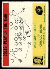 Usado, 1964 Philadelphia Football Card Play of the Year Baltimore Colts #14 comprar usado  Enviando para Brazil