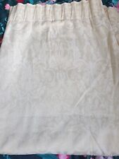 Cream damask curtains for sale  HARTLEPOOL