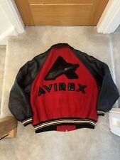 Avirex red leather for sale  WIRRAL