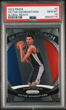 2023-24 Panini Prizm Global Reach #2 Victor Wembanyama Spurs RC PSA 10 Gem Mint, used for sale  Shipping to South Africa