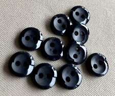 Black buttons shiny for sale  FLINT