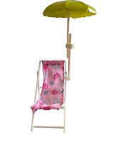 Usado,   Cadeira de praia Barbie com guarda-chuva comprar usado  Enviando para Brazil