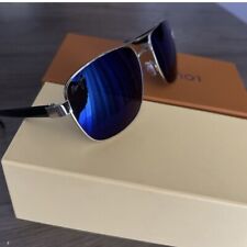 Brand Maui Jim Men's Polarized Aviator Sunglasses Lenses Blue H315-25 for sale  Shipping to South Africa