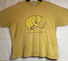 VTG Thrashed Disney Winnie The Pooh “Let My Inspiration Flow” Shirt Gold Size XL for sale  Shipping to South Africa