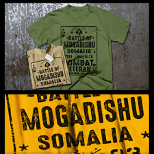 Camiseta de combate militar Battle of Mogadíscio infantryman metralhadora guerreiro, usado comprar usado  Enviando para Brazil