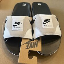 Chinelos masculinos Nike Air Max 1 slides tamanho 17 preto branco cinza DH0295-102 comprar usado  Enviando para Brazil