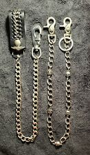 Lot Of 2 Vintage Harley-Davidson Men's Willie G Skull Wallet Chains 26" Long for sale  Shipping to South Africa