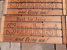 Vintage wooden sunkist for sale  Pomona