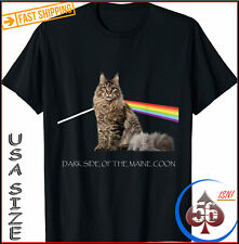 Nova Camisa Dark Side Of The Maine Coon Cat Lover Camiseta Tamanho EUA comprar usado  Enviando para Brazil