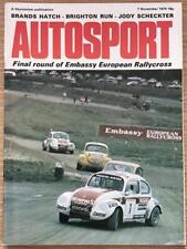 Autosport magazine nov for sale  LEICESTER