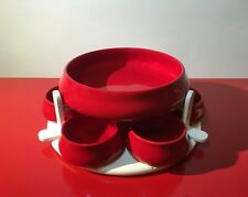 Usado, ARTEK TEAK SIC Servizio da Tavola Ceramica Rosso 6+1 1960 Vintage Tableware Set segunda mano  Embacar hacia Argentina