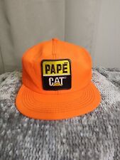 Vintage PAPE/CAT MACHINERY New Old Stock Hunter Orange Hat VERY CLEAN MUST SEE! for sale  Shipping to South Africa