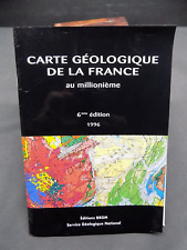 Carte geologique millionième d'occasion  Poitiers