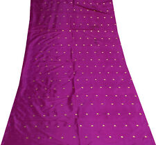 Tela artesanal tejida multiusos Sushila vintage de seda púrpura sari segunda mano  Embacar hacia Mexico