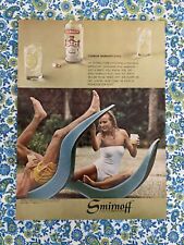 Traje de baño blanco vintage 1980 Smirnoff estampado de vodka mujer, usado segunda mano  Embacar hacia Argentina