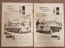 Wolseley original adverts for sale  UK