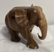 Wooden elephant figurine for sale  Shipping to Ireland