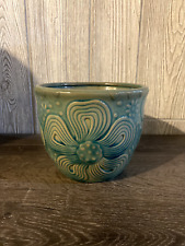 Blue ceramic flower for sale  Janesville