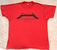 Camiseta Metallica 1992 "Black Album" Vintage Tour Concert CREW Fargo Event Shirt comprar usado  Enviando para Brazil