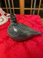Oiva Toikka Iittala Green/Brown Long Tailed Bird Nuutajarvi Finland Signed  for sale  Shipping to South Africa