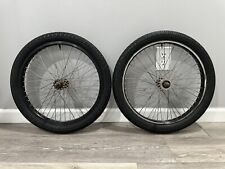 SET OF HARO RIMS WITH HARO HUBS -  DURO TIRES 20 X 2.25 - FOR 20” WHEEL BMX BIKE for sale  Shipping to South Africa