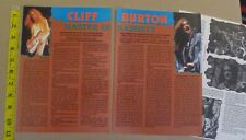 Usado, METALLICA Cliff Burton (3) página ARTIGO recorte anos 80 heavy metal THRASH pinup comprar usado  Enviando para Brazil
