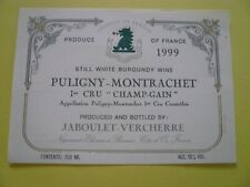 étiquette vin puligny d'occasion  Dijon