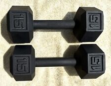 15 pound hexagonal dumbbell for sale  The Villages