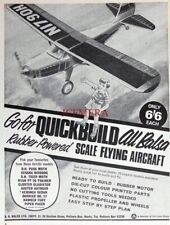 Quickbuild balsa flying for sale  SIDCUP