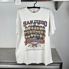 Camiseta blanca vintage 1998 San Diego Padres MLB League Champs Caricature XL segunda mano  Embacar hacia Argentina