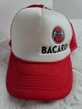 Ron Bacardi Rojo Blanco Malla Camionero SnapBack Murciélago Sombrero Gorra OSFM Barra Bordada NUEVO segunda mano  Embacar hacia Argentina