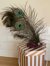 peacock wedding hat for sale  WINCANTON