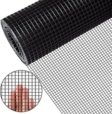 Zevemomo 36" x 50' 1/4inch Hardware Cloth Black Vinyl Coated Chicken Wire Fence for sale  Shipping to South Africa