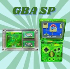 Gameboy Advance SP • Verde Brilhante Faça Você Mesmo Personalizado Tema Rayquaza GBA SP Cristal comprar usado  Enviando para Brazil