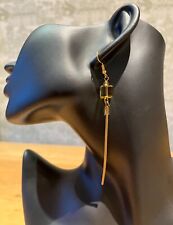 Brass drop earrings for sale  KENLEY