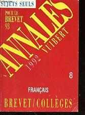 Annales brevet 1992 d'occasion  France