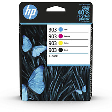 Paquete de 4 cartuchos de tinta HP 903 - negro/cian/magenta/amarillo (6ZC73AE) HP OfficeJet segunda mano  Embacar hacia Argentina