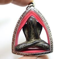 BIG PIDTA LP KRON 1950s PENDANT 3 CLOSE EYES BUDDHA CRON TOK RAJA LUCKY AMULET, used for sale  Shipping to South Africa